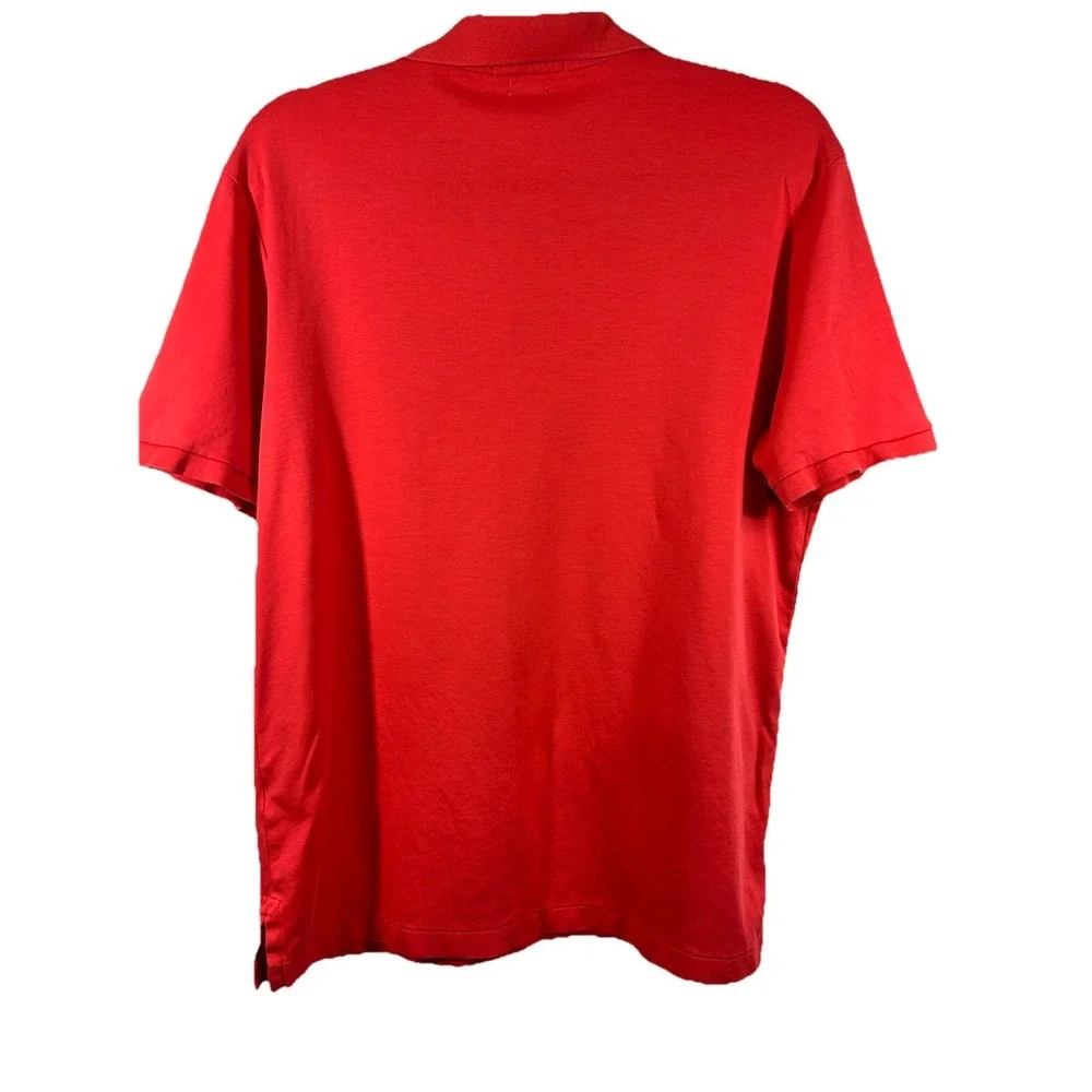 Polo Ralph Lauren Custom Sim Fit Soft Cotton Polo Shirt‎ M Coral Red Preppy Golf